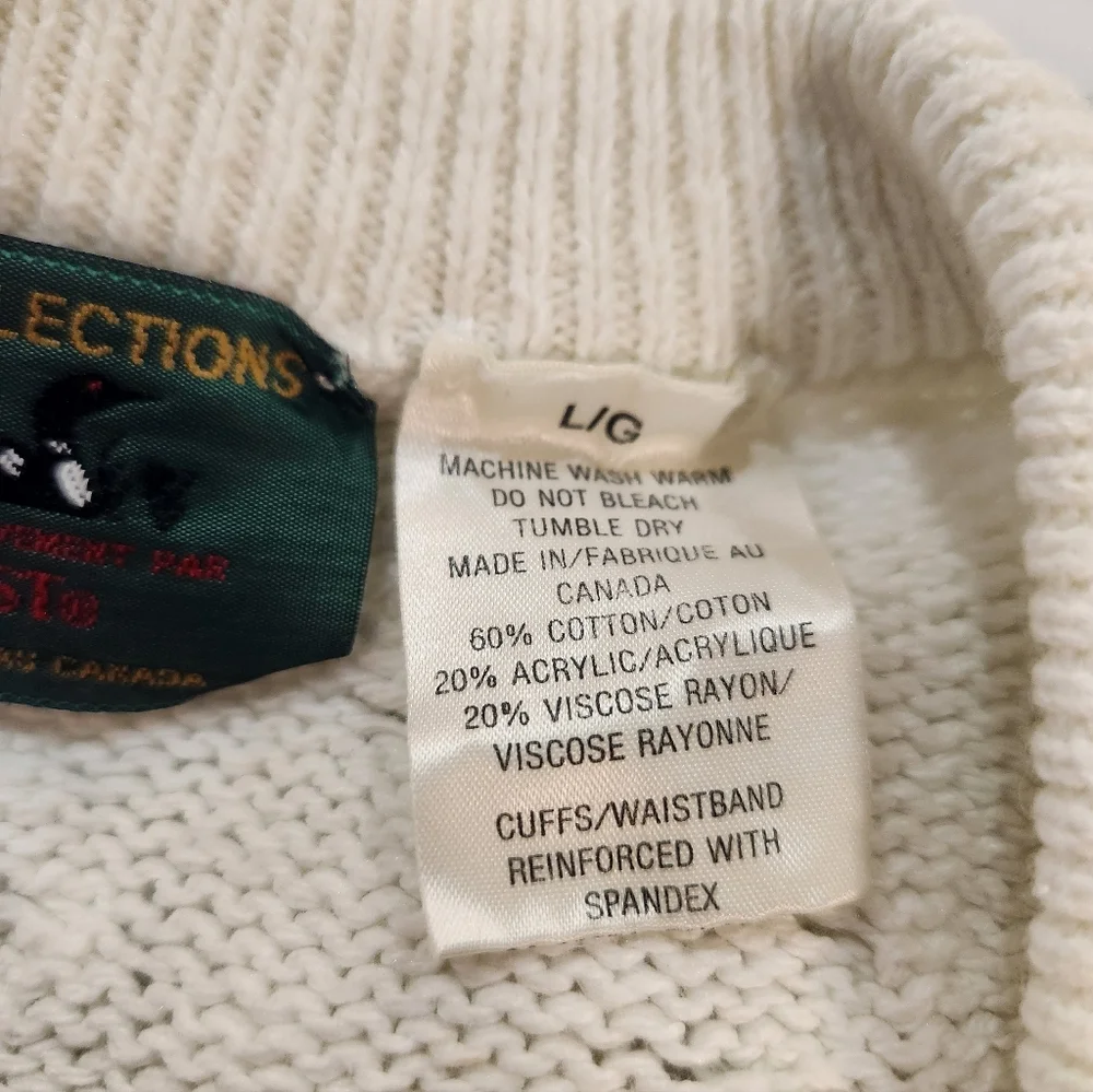 Vintage Northern Reflections By Parkhurst White Knit Cardigan - Picture 16 of 16
